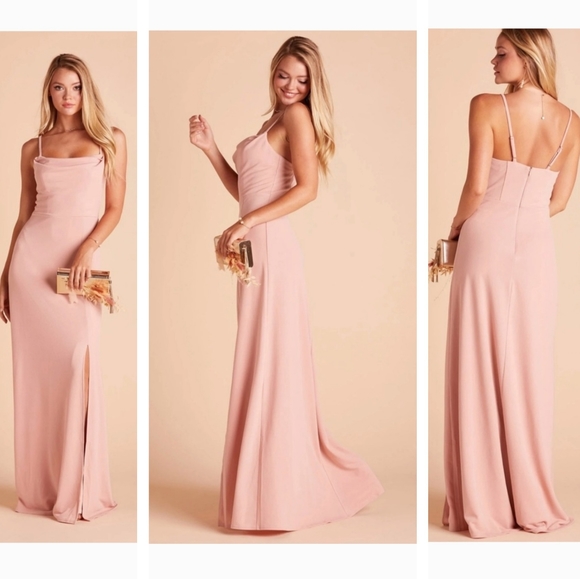 NWT BIRDY GREY Dress ASH DRESS CREPE Color DUSTY ROSE Formal Best Seller - Picture 10 of 12